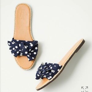 Loft Outlet Dotted Bow Slide Sandals